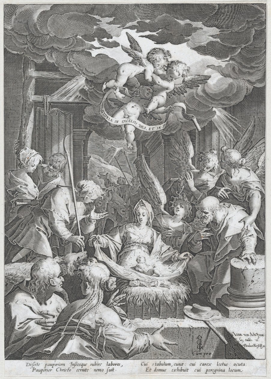 Fødsel, 1588. av Aegidius Sadeler II