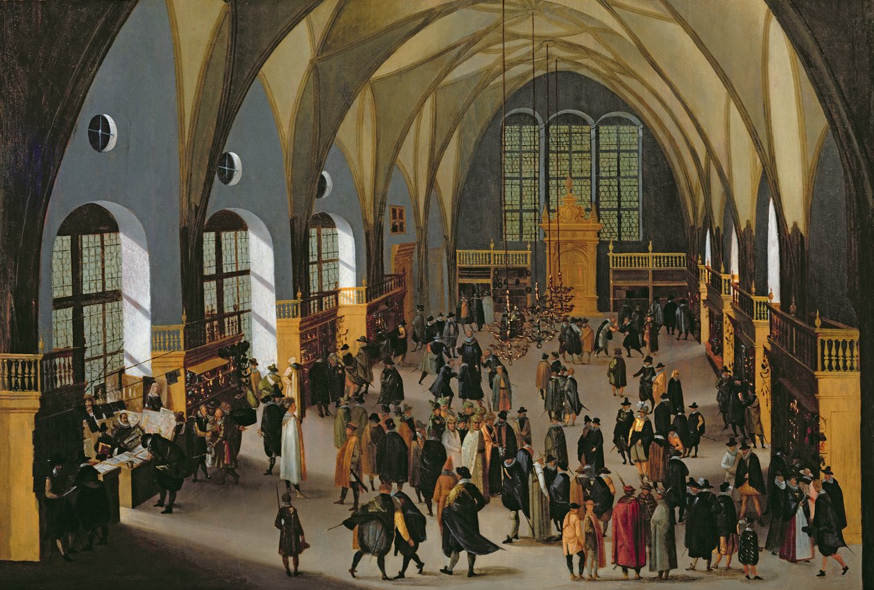 Praha-børsen av Aegidius Sadeler or Saedeler