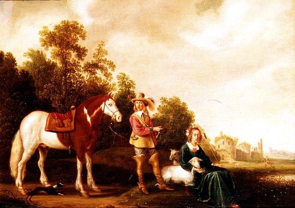 Granida og Daifilo av Aelbert (school of) Cuyp