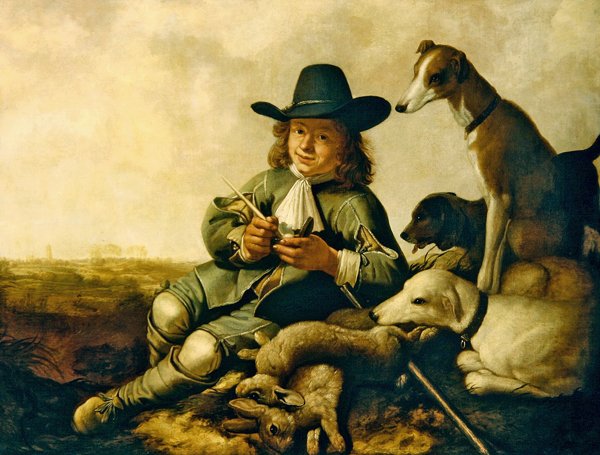 Young Sportsman (olje på lerret) av Aelbert Cuyp
