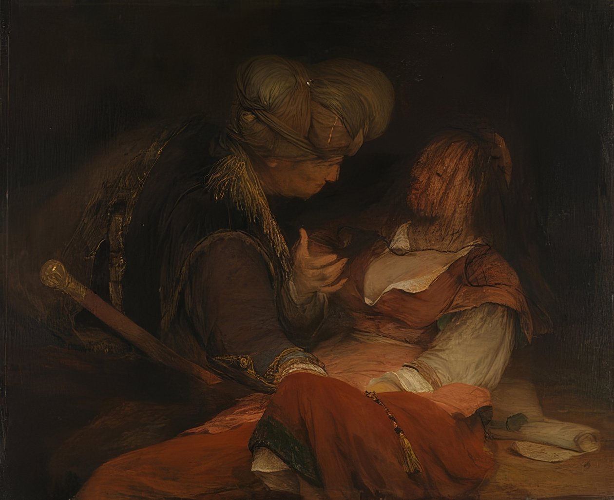 Juda og Tamar. Rundt 1681 av Aernt de Gelder
