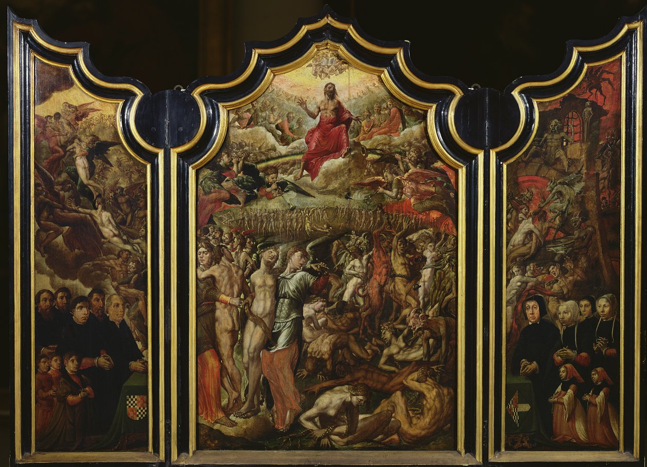 Triptych of the Last Judgement, 1555 av Aertgen Claesz van Leyden
