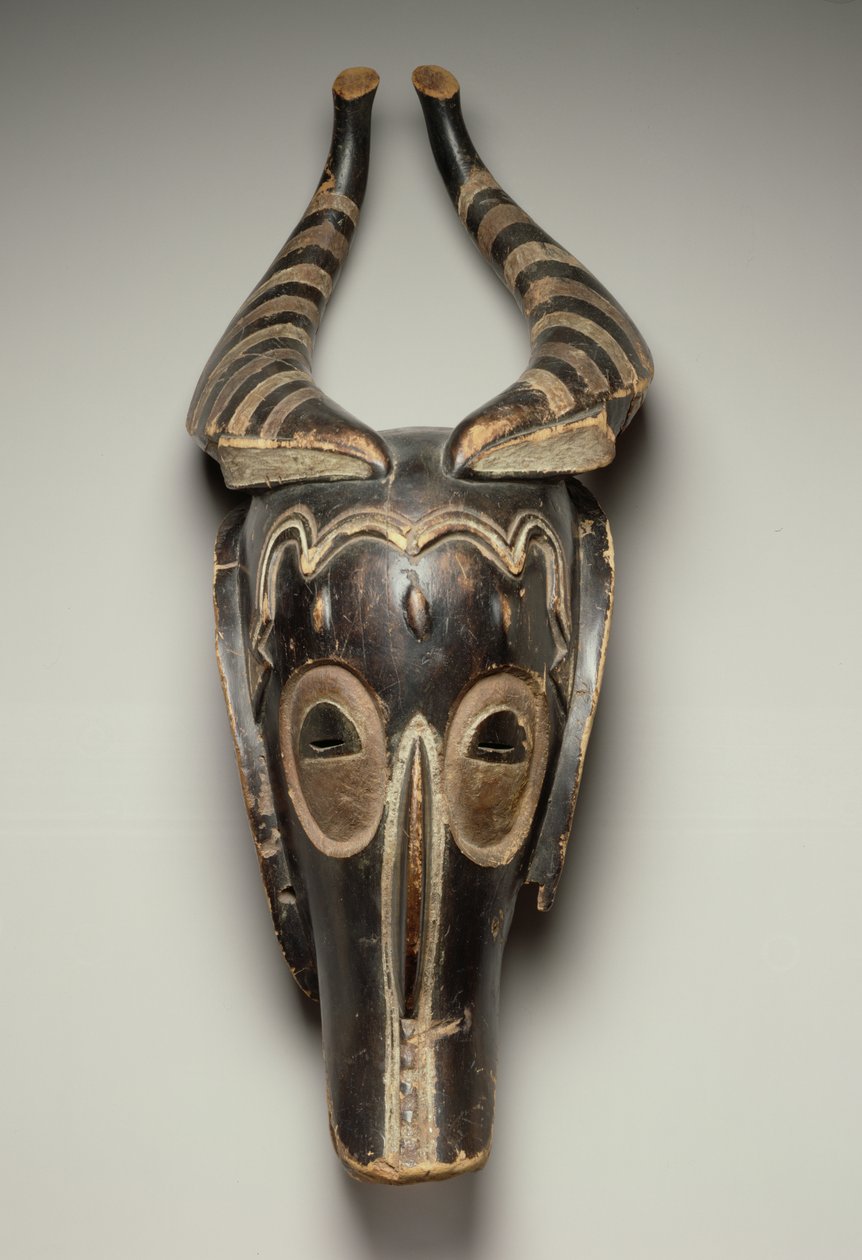 Zamle Antilope Mask, Guro Culture, Elfenbenskysten (tre med pigment) av African