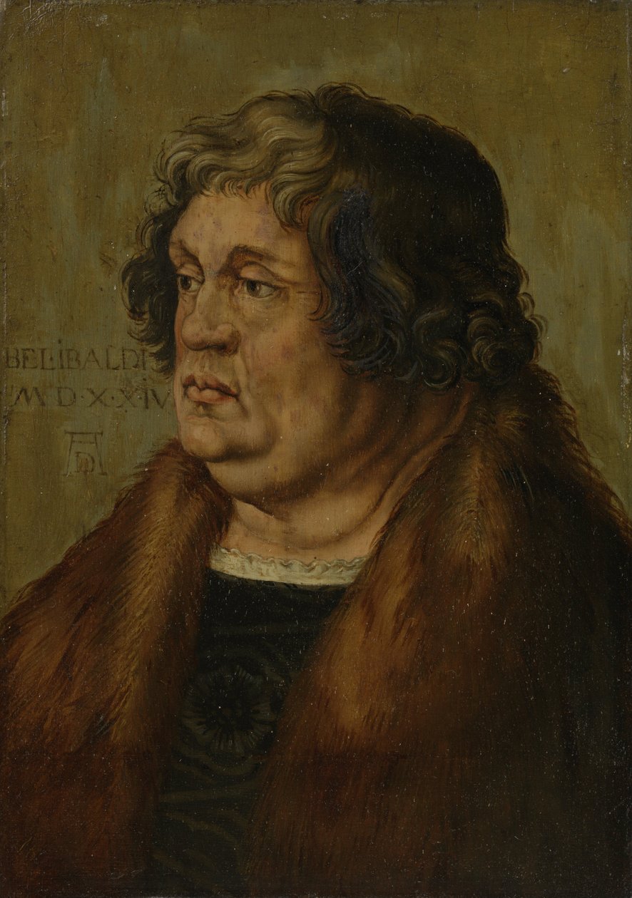 Portrett av Willibald Pirckheimer (1470-1530) av Albrecht Dürer