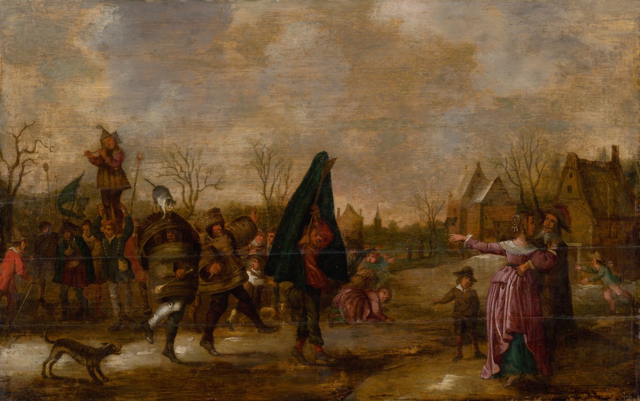 Karneval prosesjon av After Adriaen van de Venne