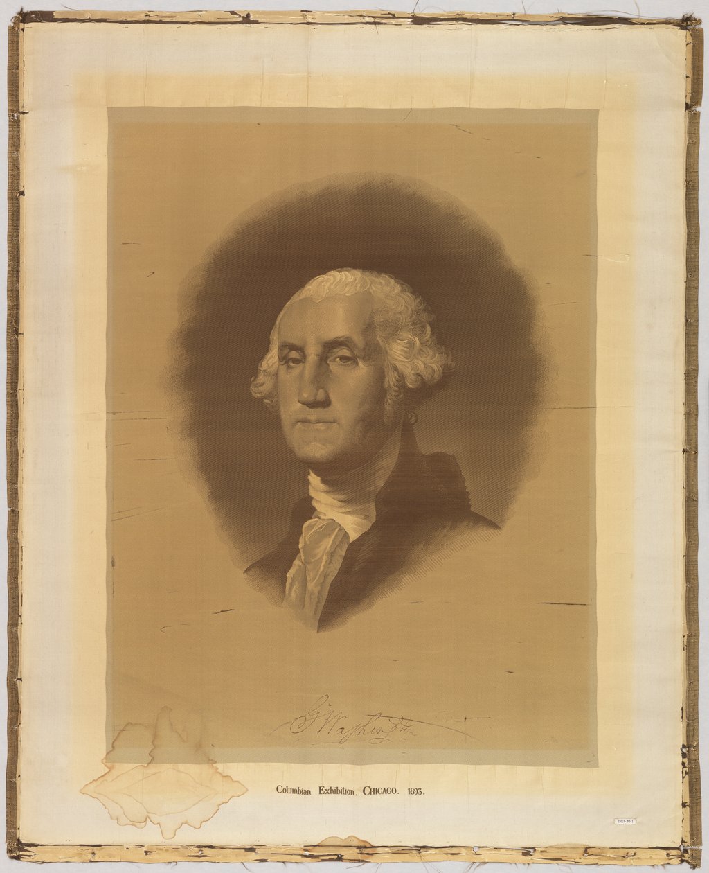 Vevd portrett av After Gilbert Stuart