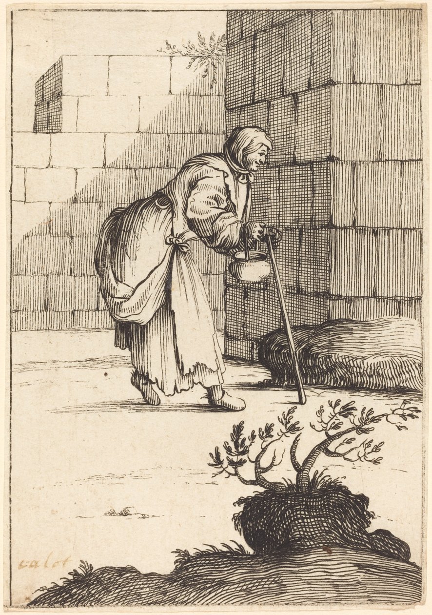 Tiggerkvinne av After Jacques Callot