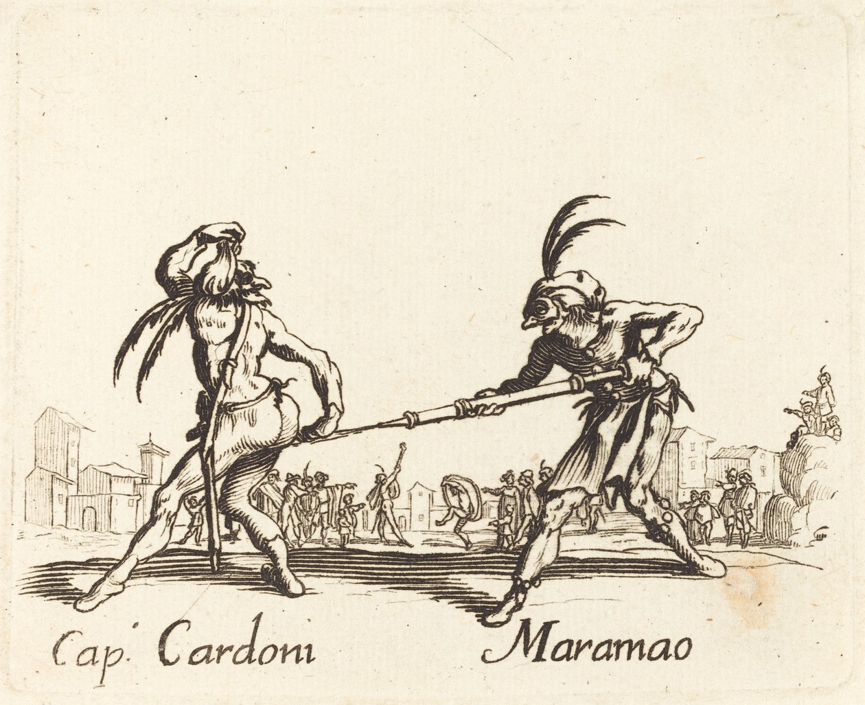 kap. Cardoni og Maramao av After Jacques Callot