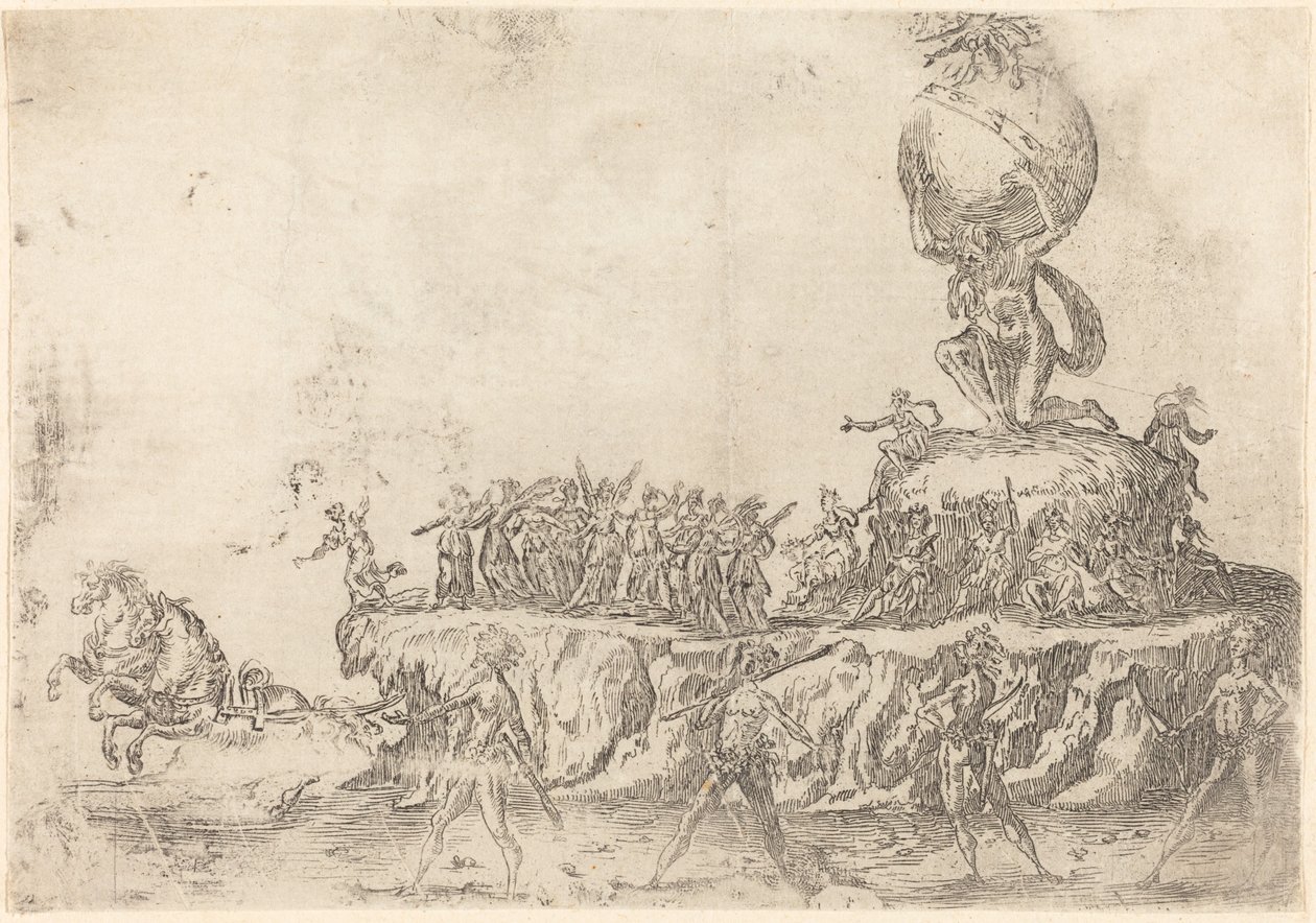 Solens flyte av After Jacques Callot