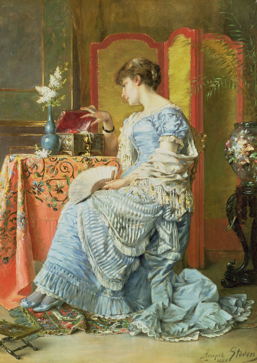 Ubesluttsomhet, 1884 av Agapit Stevens