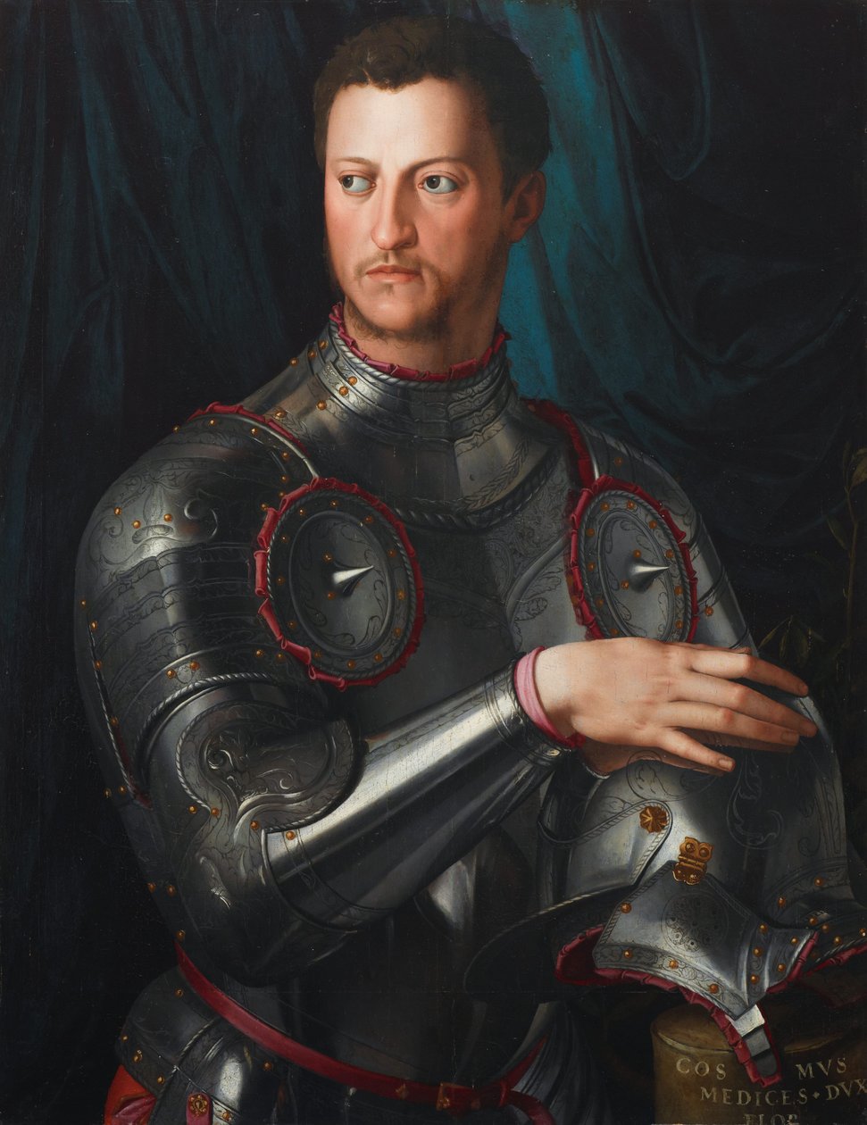Cosimo I de Medici i rustning av Agnolo Bronzino
