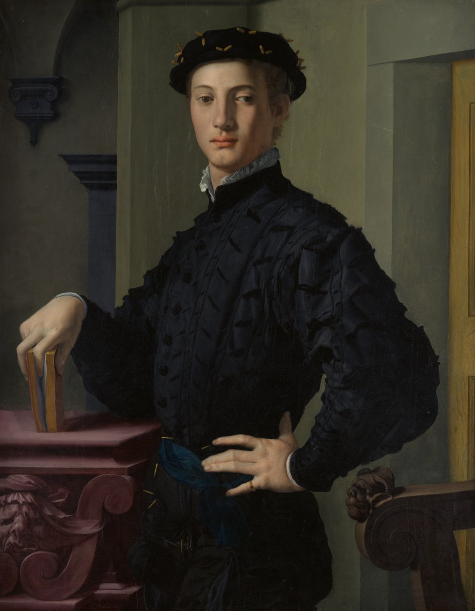 Portrett av en ung mann, 1530-tallet. av Agnolo Bronzino