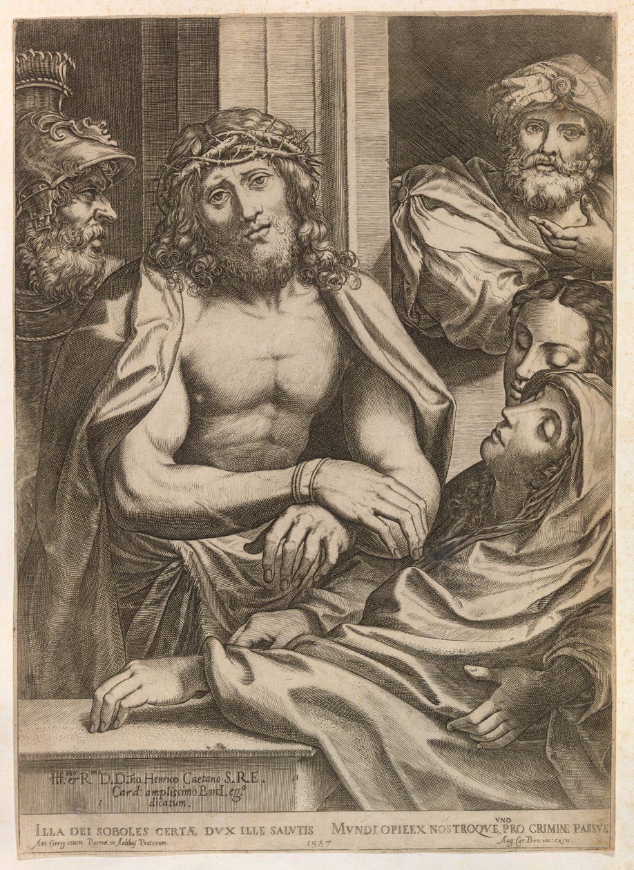 Se mannen av Agostino Carracci