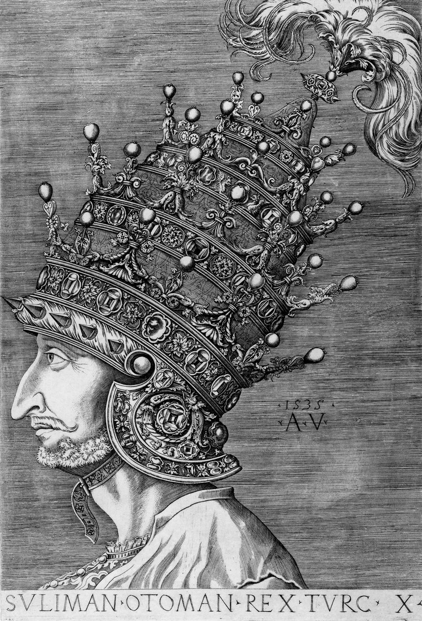 Suleiman den storslåtte (1494-1566), 1535 av Agostino Musi