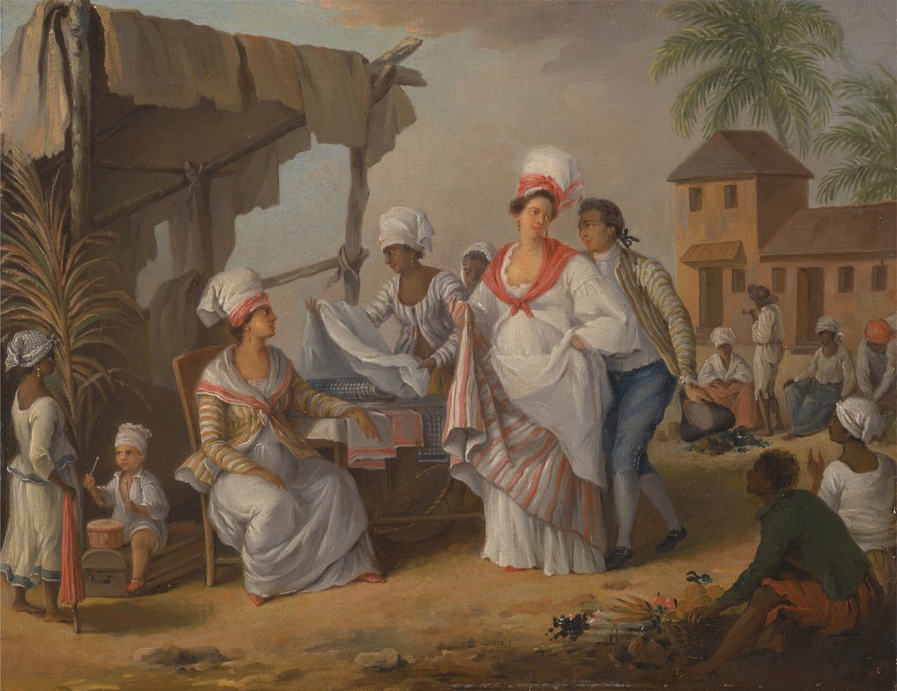 Market Day, Roseau, Dominica, ca.1780. av Agostino Brunias