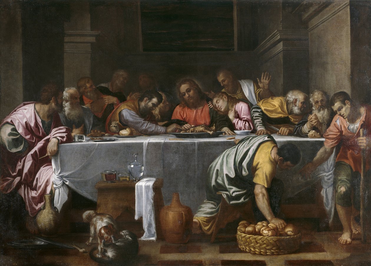 Det siste måltid av Agostino Carracci