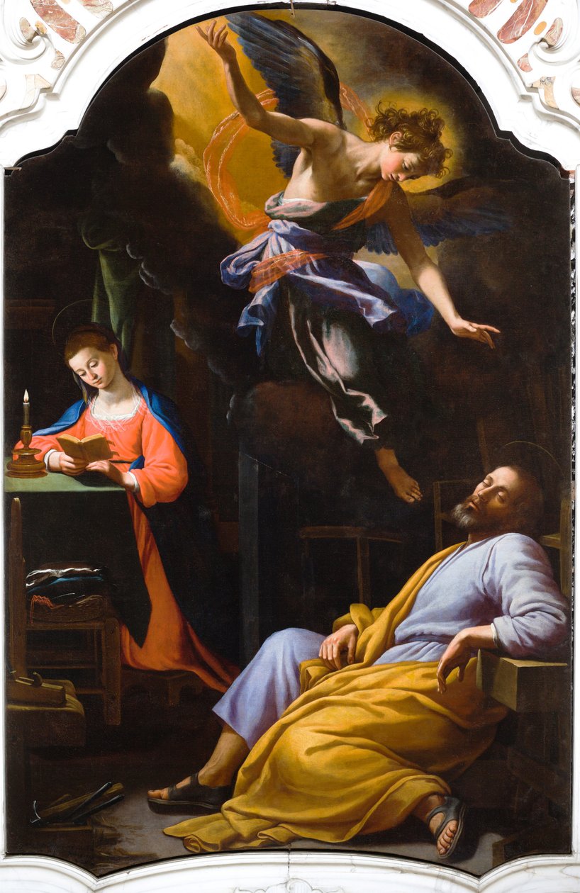 St. Josefs drøm av Agostino Ciampelli