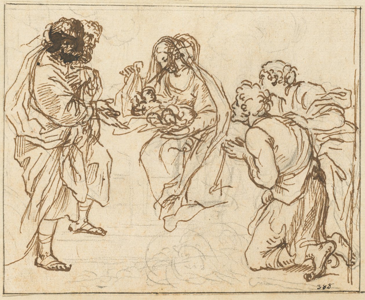 Hyrdenes tilbedelse av Agostino Masucci