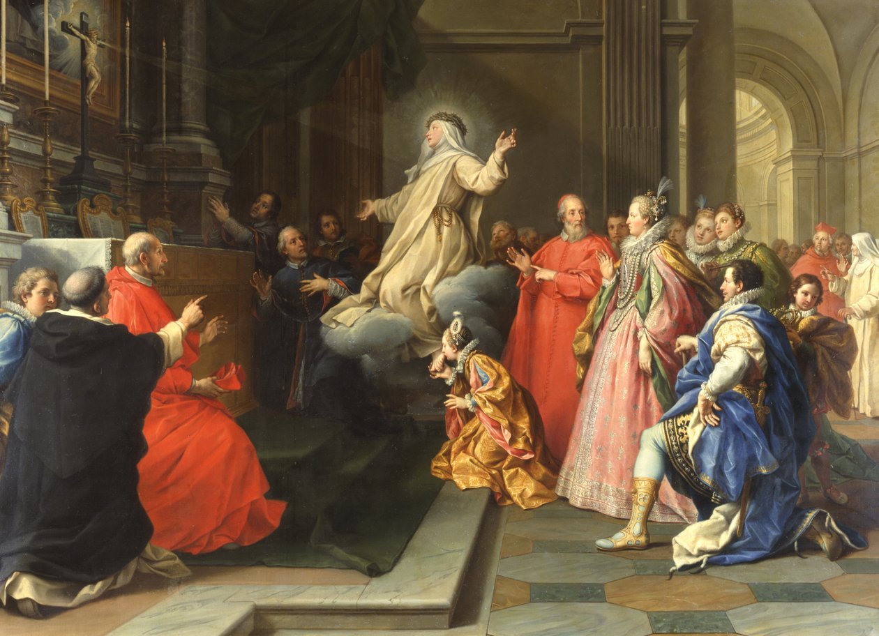 Ekstasen til Saint Catherine of Ricci av Agostino Masucci