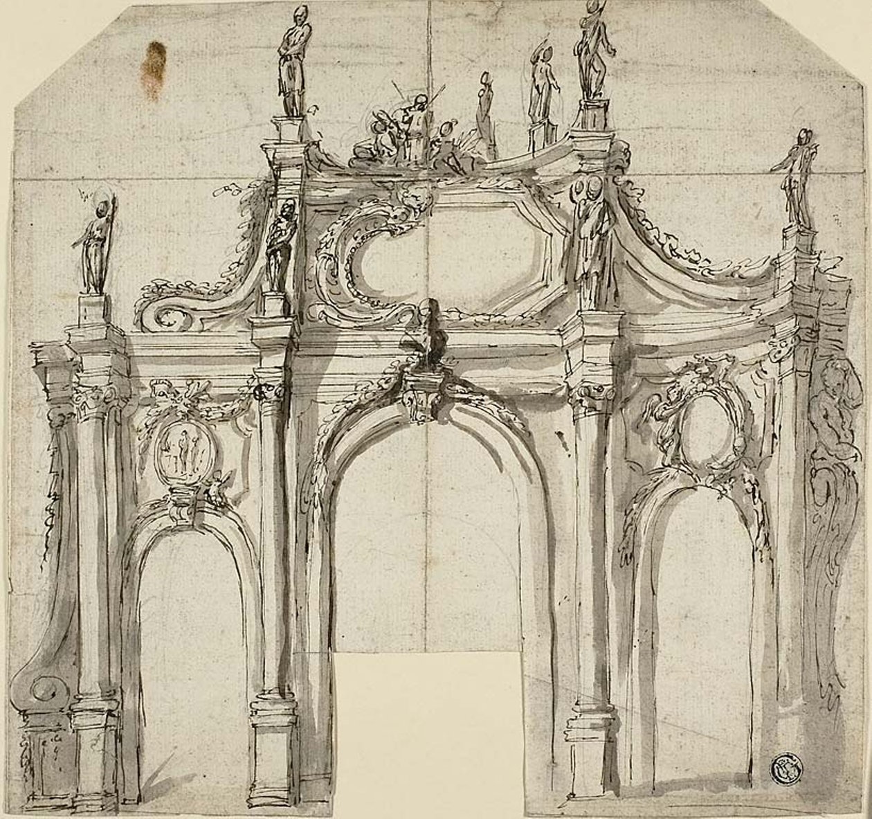 Triumfbue av Agostino Mitelli