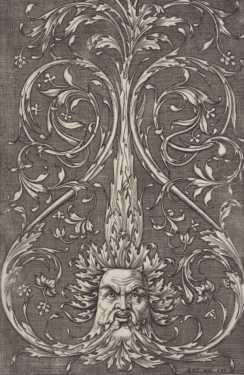 Ornamental Panel, ca. 1514-36. av Agostino Veneziano