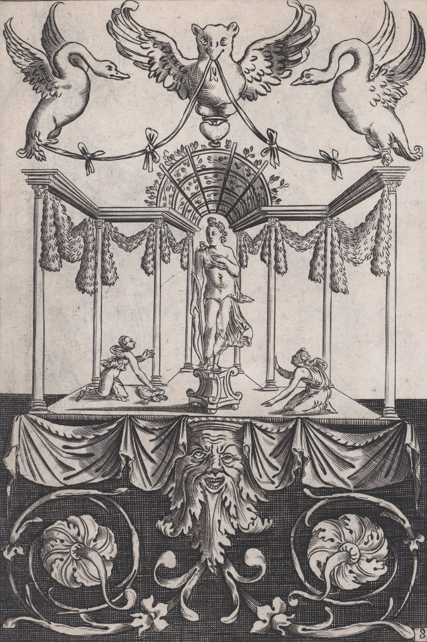 Ornamental Panel, ca. 1514-36. av Agostino Veneziano