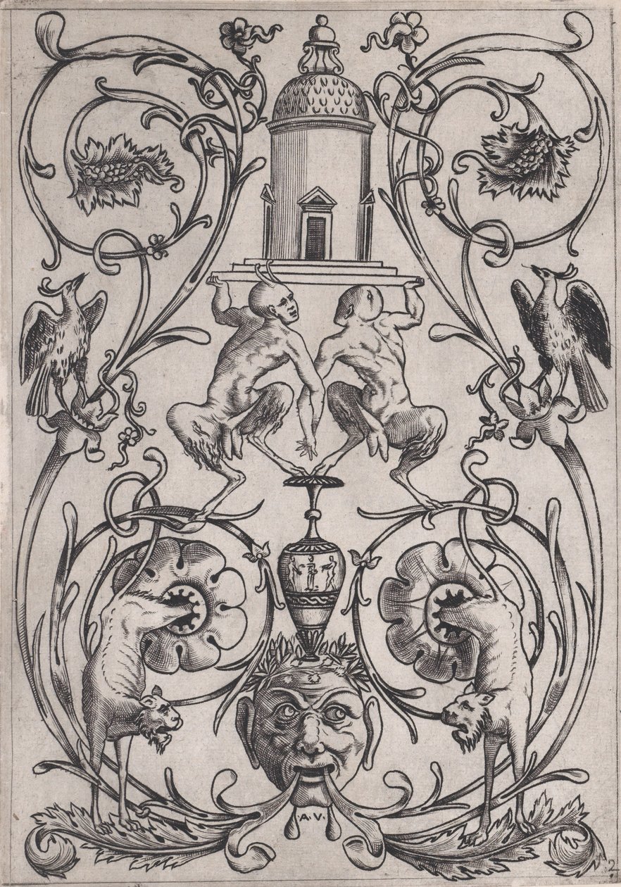 Ornamental Panel, ca. 1514-36.    1191684   no       norwegian Successfully Translated  Original: The Gypsy; La Gitane Translat: The Gypsy; La Gitane 1417739 no norwegian Successfully Translated Original: Twenty-four Japanese examples of filial piety for t av Agostino Veneziano