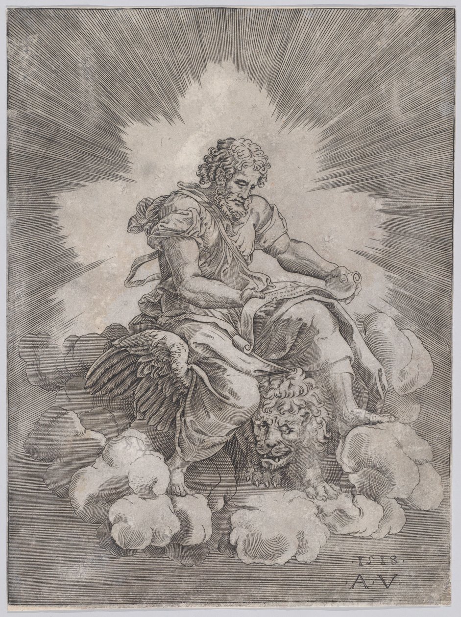Markus, datert 1518. av Agostino Veneziano
