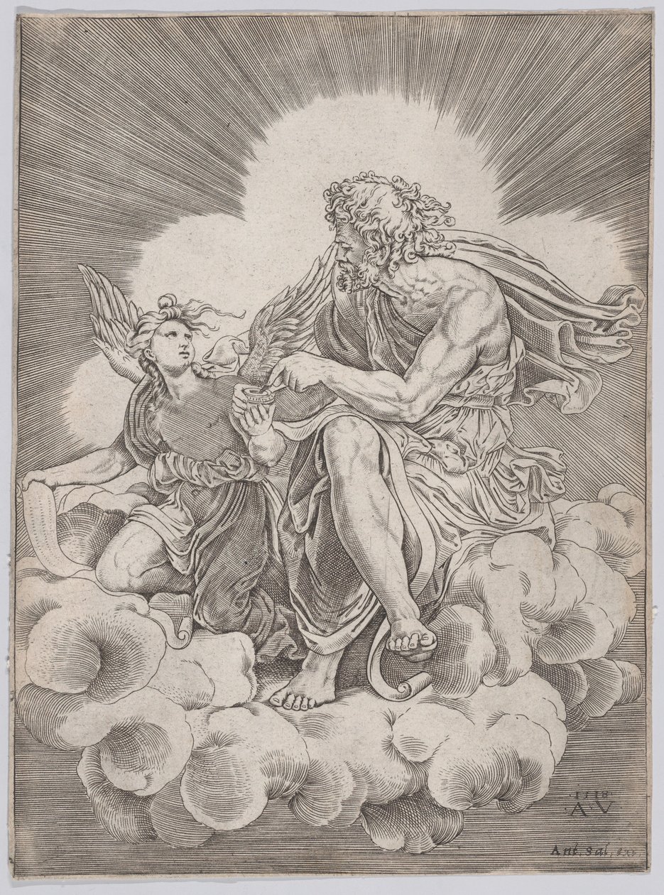 Saint Matthew, datert 1518. av Agostino Veneziano