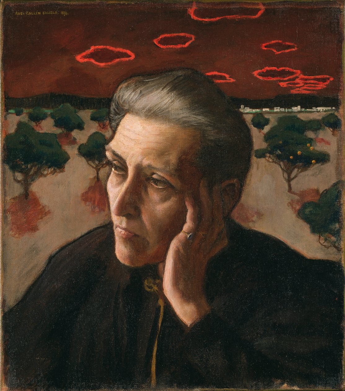 Portrett av kunstnerens mor, 1896. av Akseli Gallen Kallela