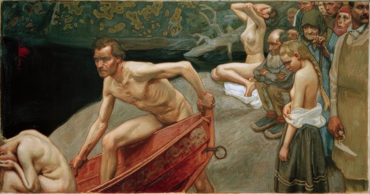 Ved Tuonela-elven av Akseli Valdemar Gallen Kallela