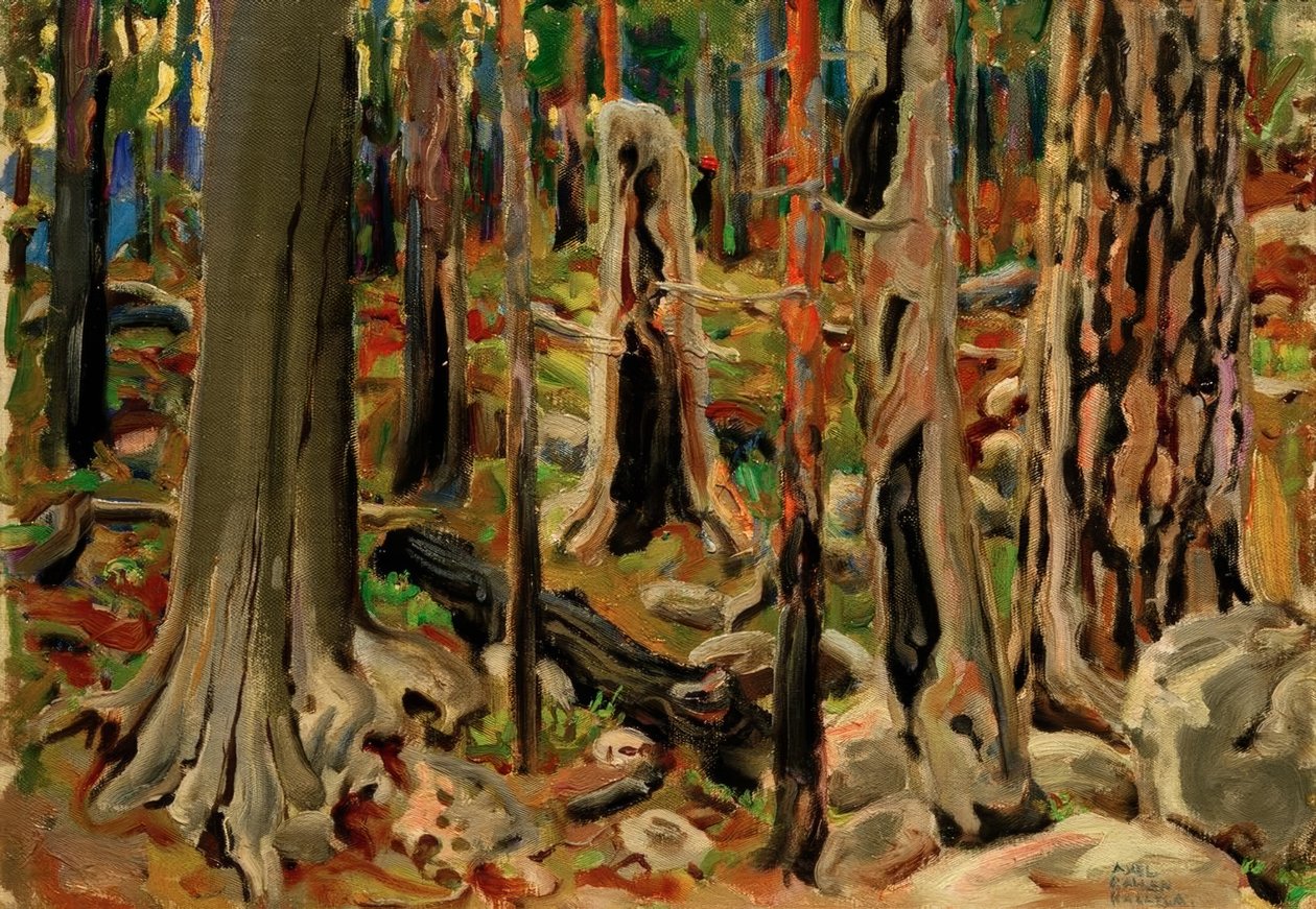 Den nedbrente skogen av Akseli Valdemar Gallen Kallela