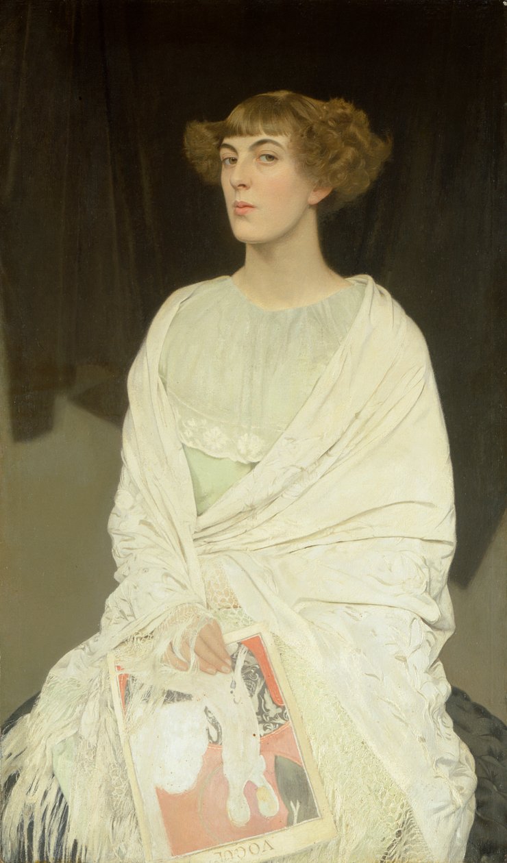 Isabella Holding Vogue, 1928 av Alan Beeton