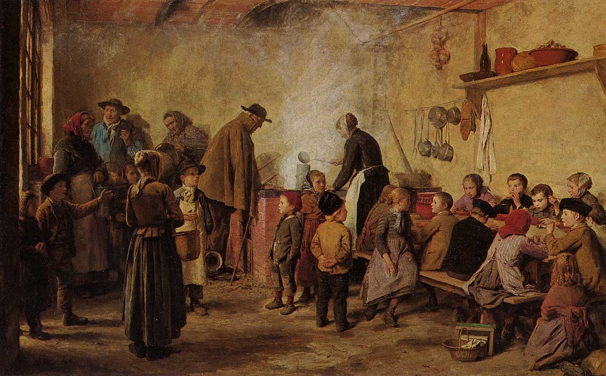De fattiges suppe av Albert Anker
