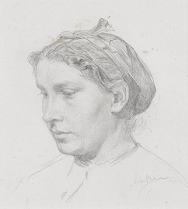 Portrett av en kvinne av Albert Anker