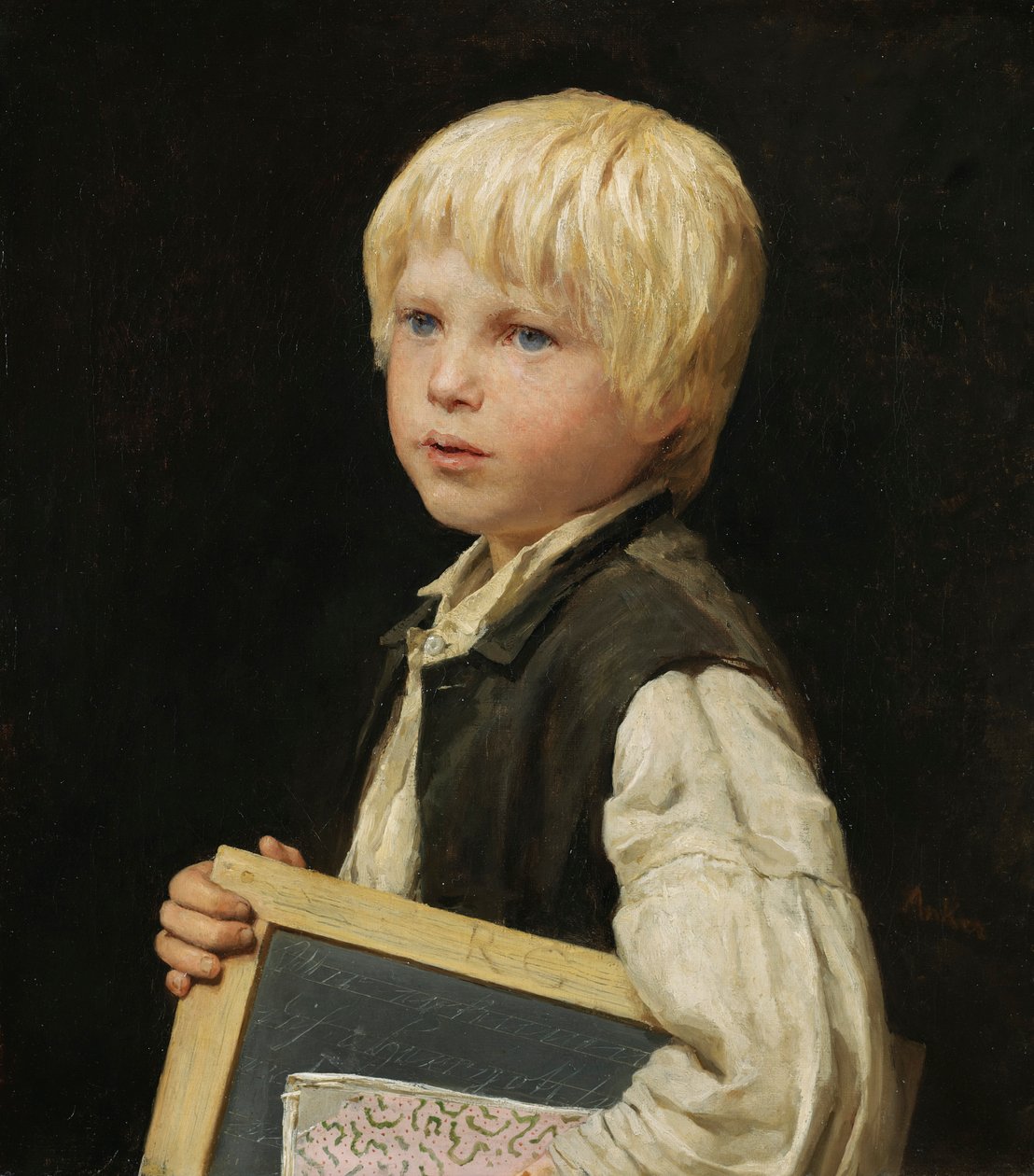 Skolegutt av Albert Anker