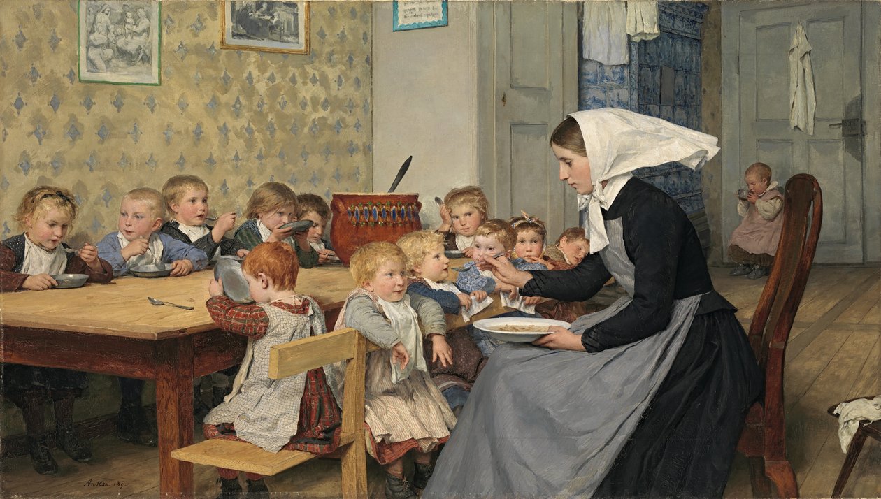 Barnehagen I av Albert Anker