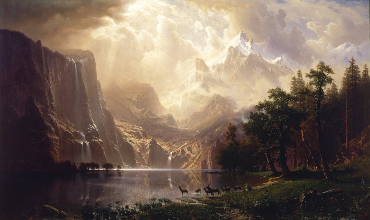 Blant Sierra Nevada, California av Albert Bierstadt