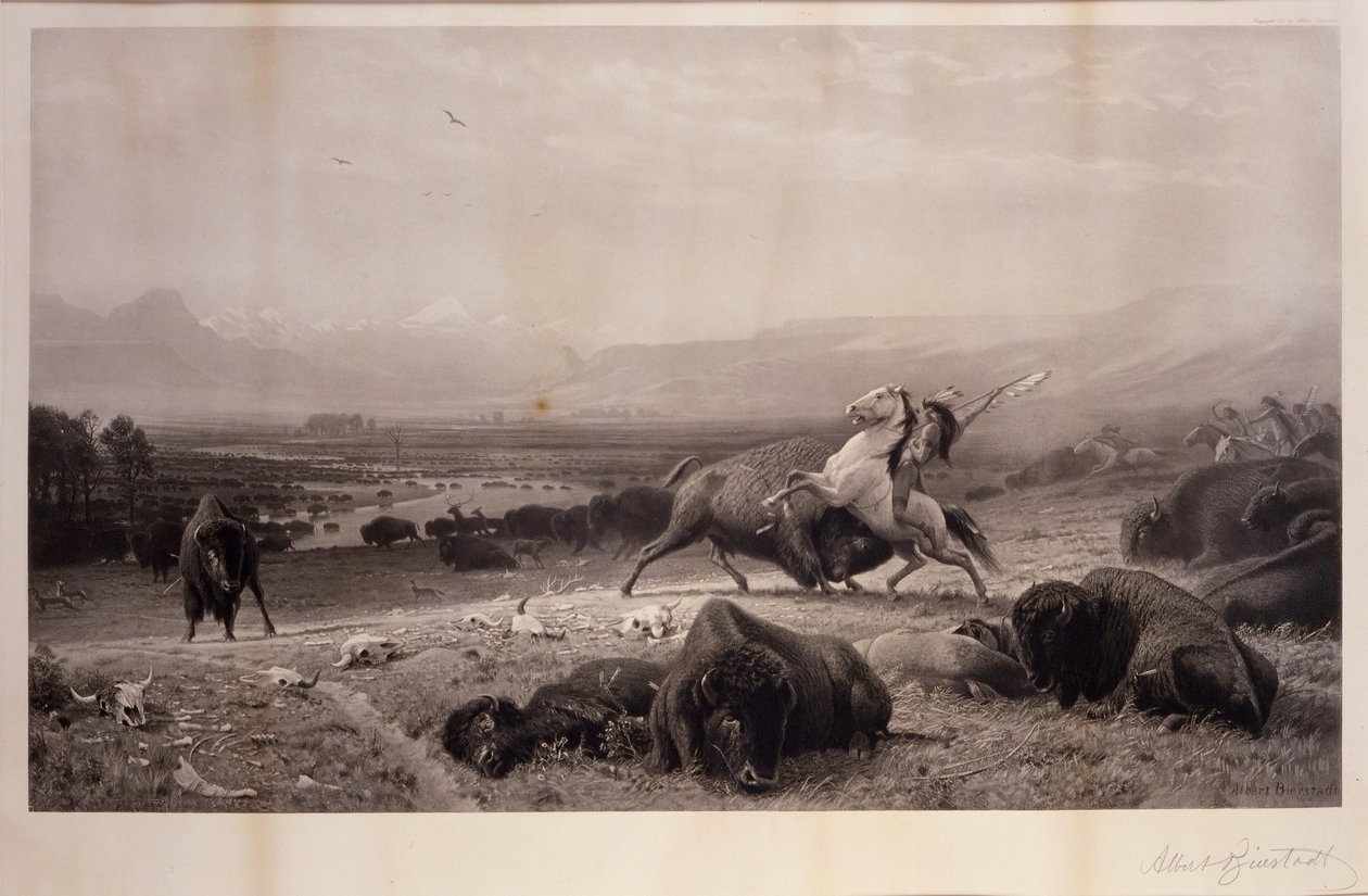 The Last of the Buffalo av Albert Bierstadt