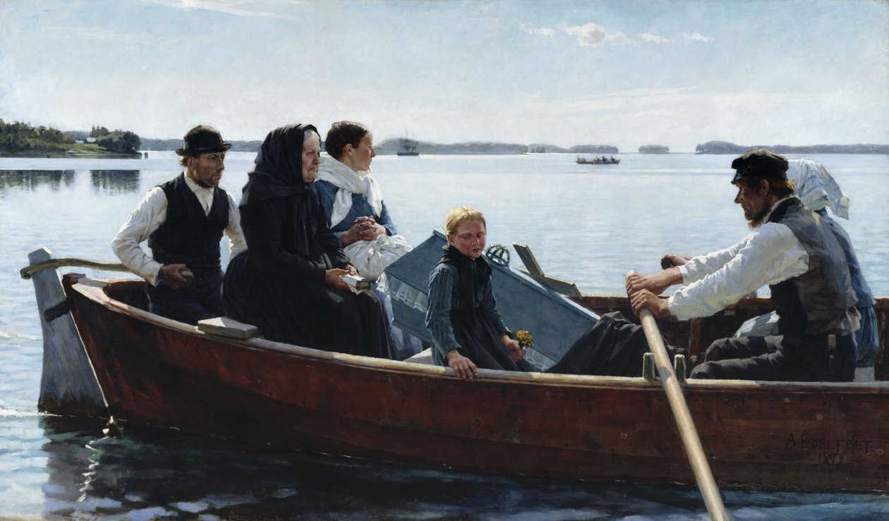 Å formidle en barnekiste av Albert Gustaf Aristides Edelfelt