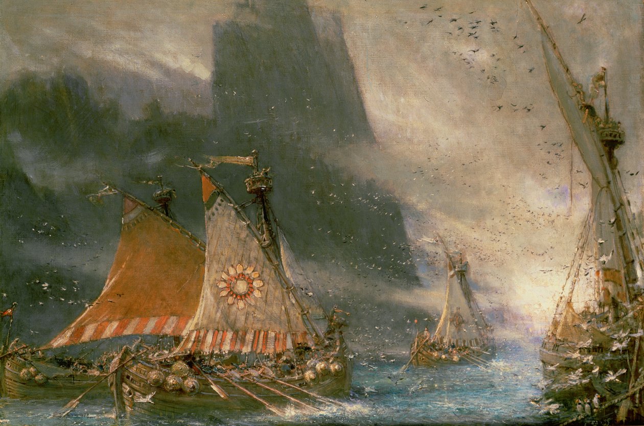 The Viking Sea Raiders av Albert Goodwin
