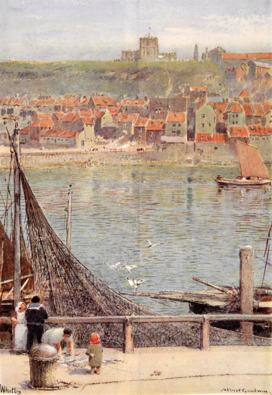 Whitby av Albert Goodwin