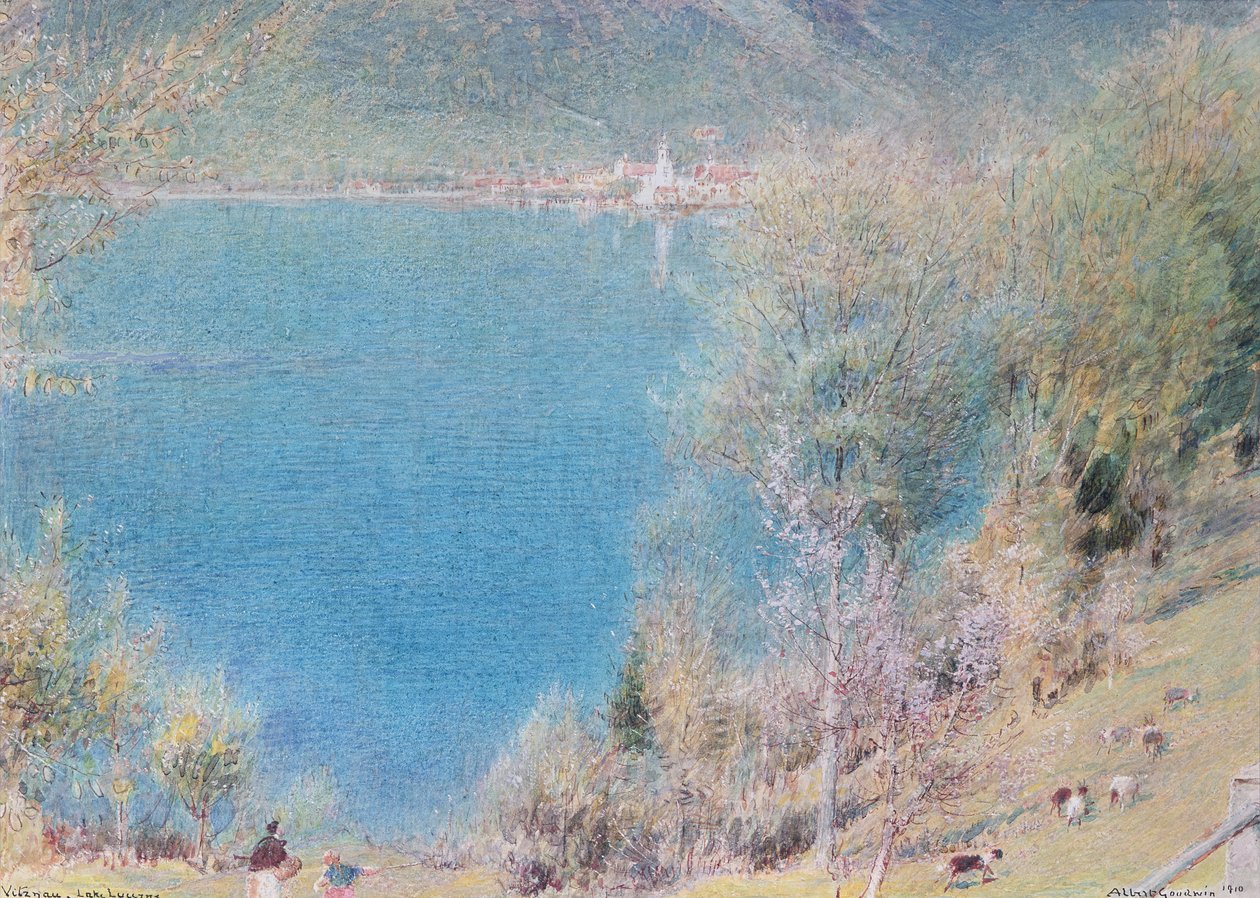 Witznan, Vierwaldstättersee av Albert Goodwin