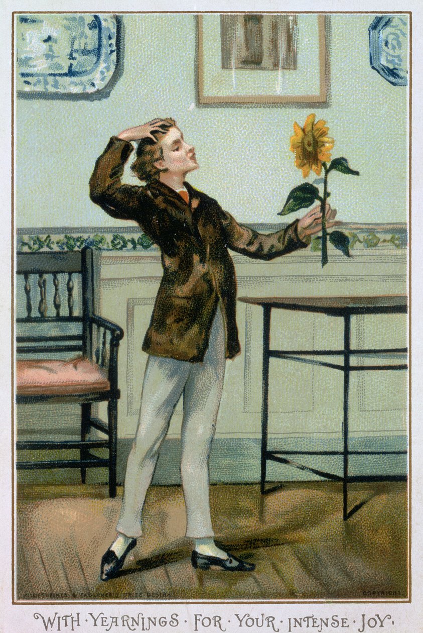 With Yearnings For Your Intense Joy, viktoriansk julekort, utgitt av Hildesheimer und Faulkner, London, ca. 1880 av Albert Jnr. Ludovici