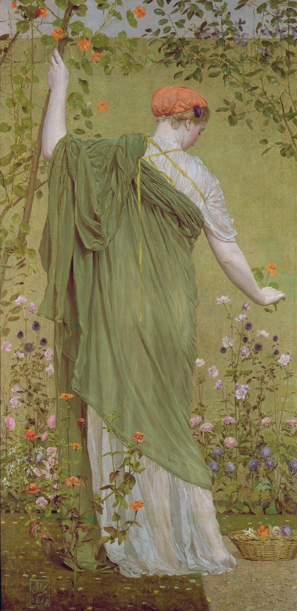 En hage, 1869 av Albert Joseph Moore