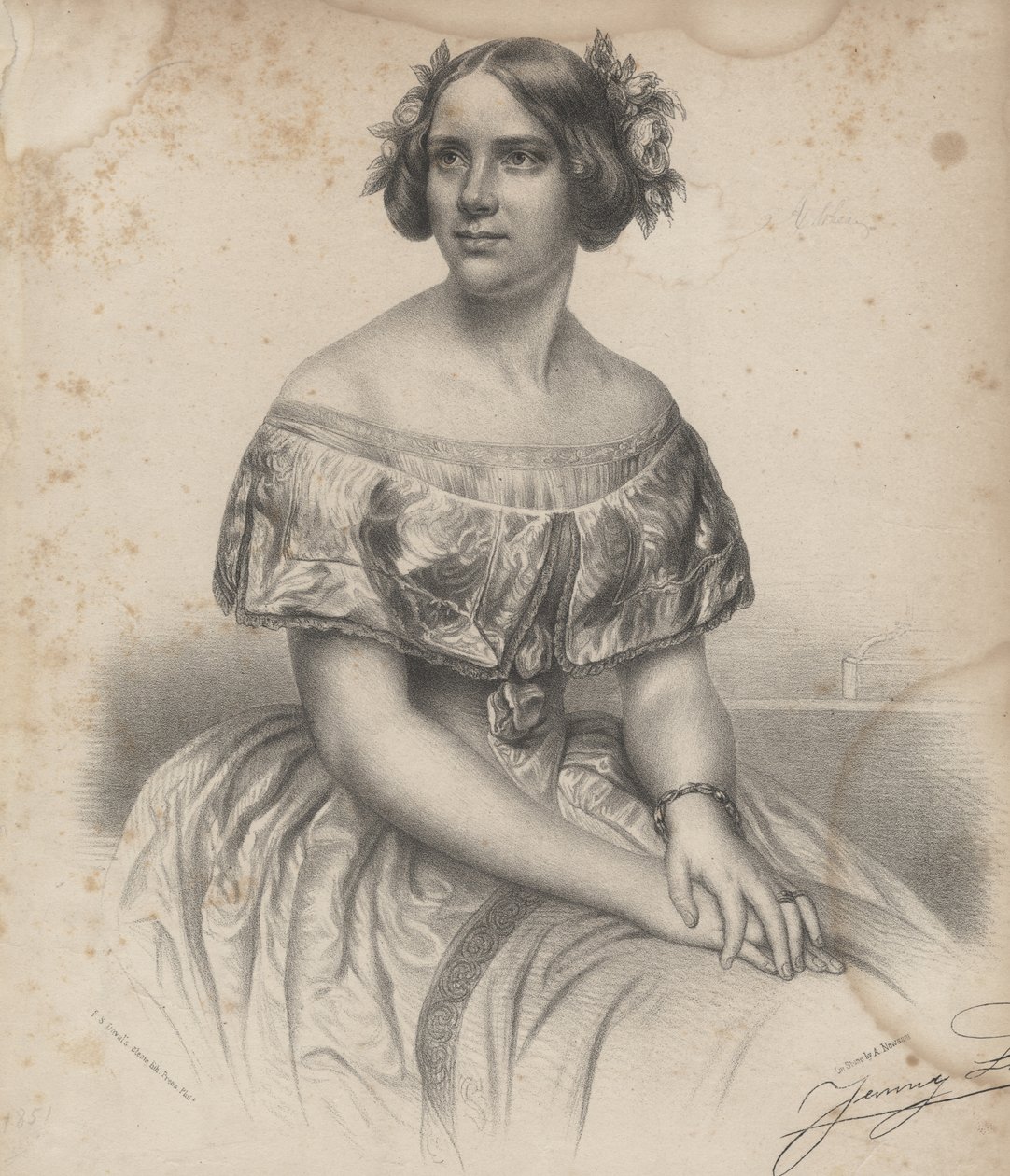 Jenny Lind, fra noteark for 
