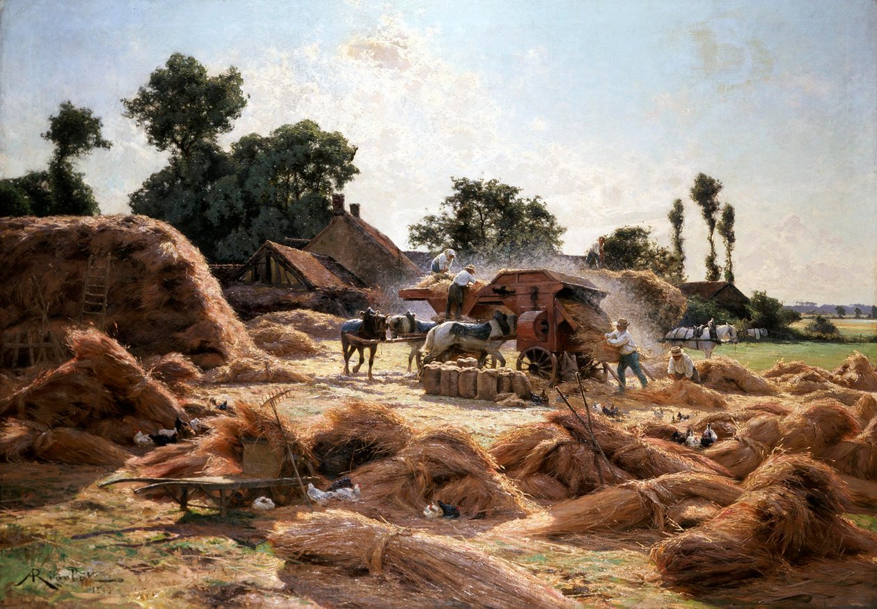 The Threshing Machinen av Albert Rigolot
