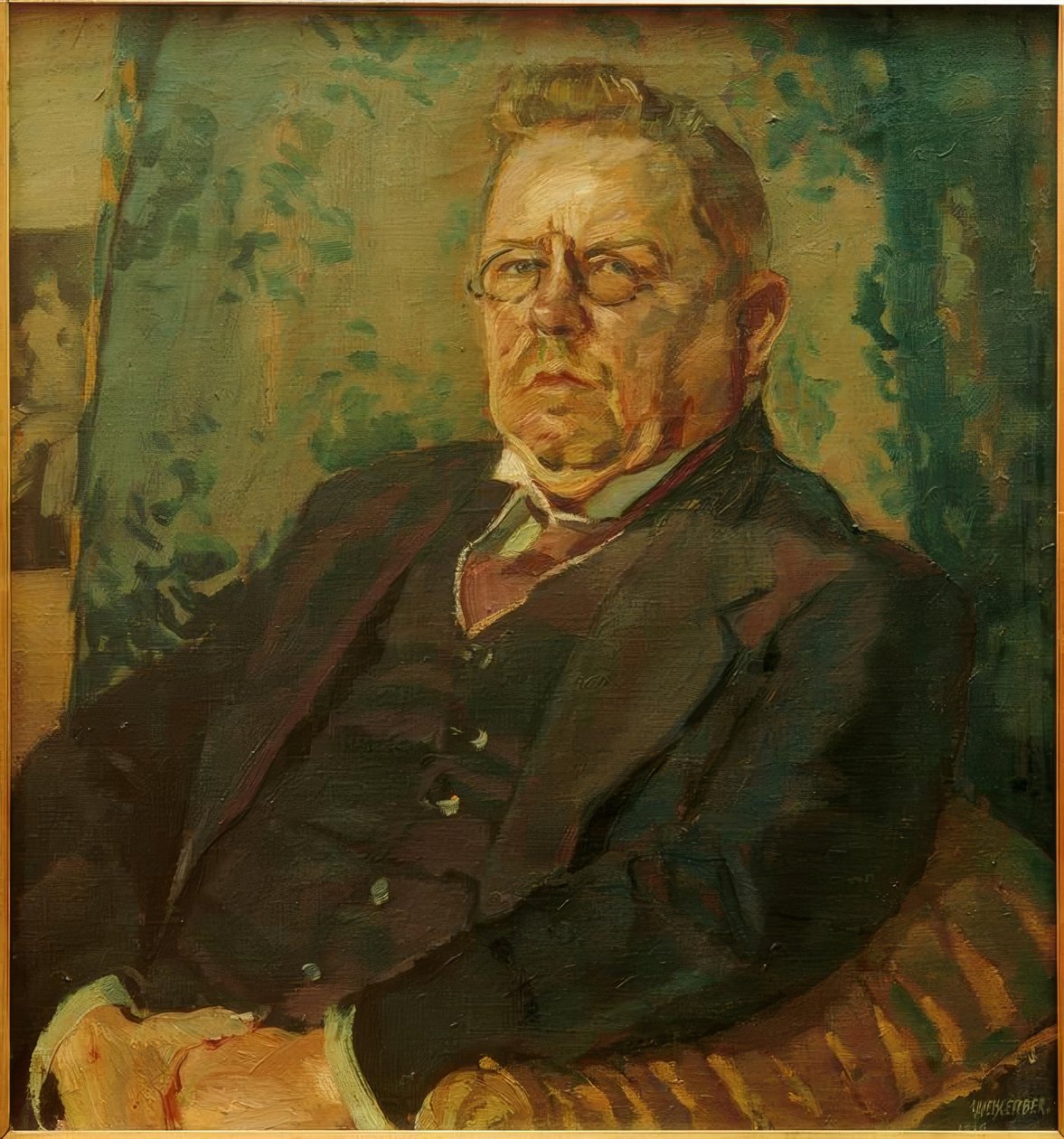 Portrett av Max Halbe av Albert Weisgerber