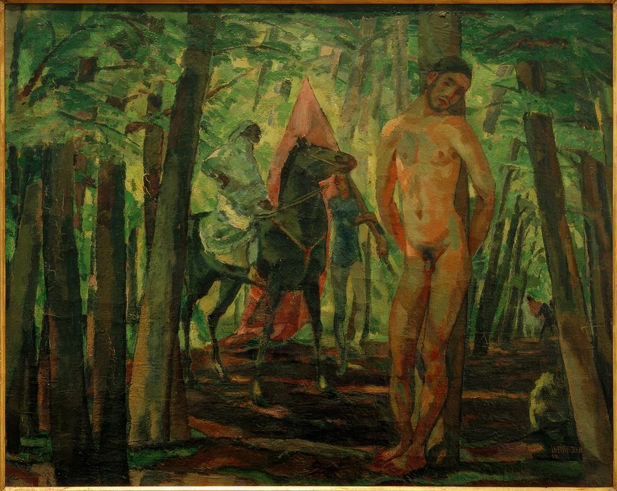 Sebastian med rytter I av Albert Weisgerber
