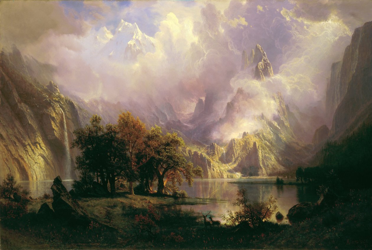 Rocky Mountain Landscape av Albert Bierstadt